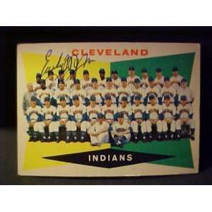 Early Wynn Cleveland Indians Team #174 1960 Topps Signed Autographed 