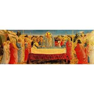  Hand Made Oil Reproduction   Fra Angelico   32 x 12 inches 