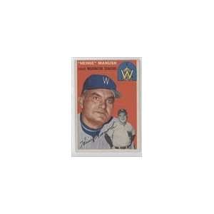  1954 Topps #187   Heinie Manush CO Sports Collectibles