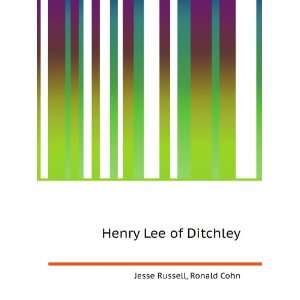 Henry Lee of Ditchley Ronald Cohn Jesse Russell  Books
