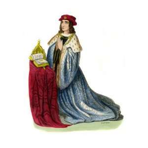  Henry VI, King of England kneels to pray Giclee Poster 