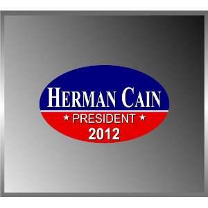  Anti Obama Vote Herman Cain Political Election Euro Decal 