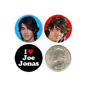  Joe Jonas (Jonas Brothers) Set of 3 Buttons/pins 1 