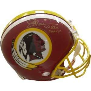 Joe Theismann signed Washington Redskins TB Proline Helmet SBXVI