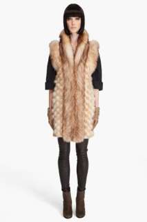Haute Hippie Pom Pom Fox Fur Vest for women  SSENSE