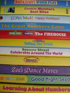 11 Huge lot Sesame Street elmos DVD License set D NEW  