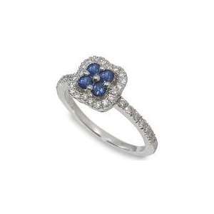  Peter Lam Designer Sapphire and Diamond Pave Ring: Jewelry