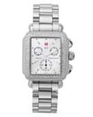 Bloomingdales   Michele Deco Day Diamond Dial Watch Head & Straps 