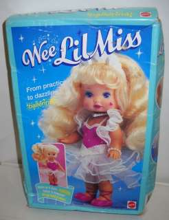 461 Mattel Wee Lil Miss Ballerina Doll & 2 Fashions  