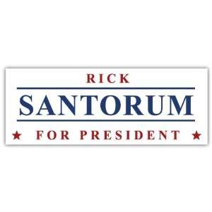 Rick Santorum for President Car Bumper Sticker Decal 8 X 3