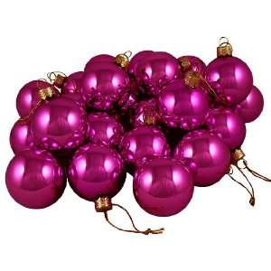 Club Pack of 48 Shiny Fuschia Candy Glass Ball Christmas Ornaments 2 