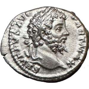 SEPTIMIUS SEVERUS 200AD Quality Ancient Silver Roman Coin Forethought