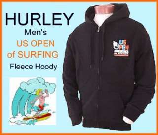 HURLEY Fleece US OPEN of SURFING HOODY Jacket PICK SIZE  