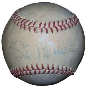 Stan Musial SIGNED VINTAGE Baseball JSA #G49089 CARDINALS 