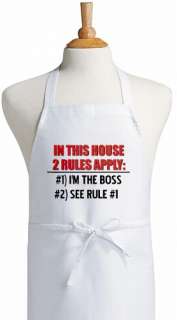 House Rules Funny Cooking Apron  