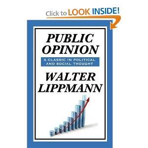   Public Opinion by Walter Lippmann [Paperback] Walter Lippmann Books