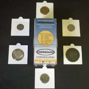 50 2x2 Self Adhesive Cardboard Coin Holders MIX SIZES 