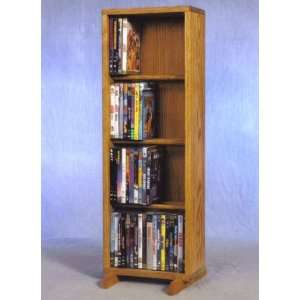   Shed Medium Capacity 4 Shelf CD DVD Tower (Oak) 415 12 Electronics
