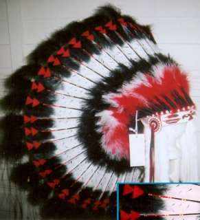 Native American Chiefs War Bonnet Headdress  
