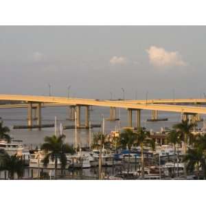  Edison Bridge and Marina, Fort Myers, Florida Photographic 