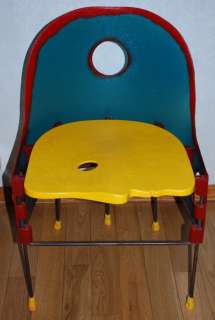 Gaetano Pesce Face Motif Colorful Chair/statement piece Fish Design 