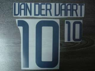 VAN DER VAART #10 Holland Home WC 2002 Name Number  