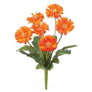 Club Pack of 12 Artificial Orange Gerbera Daisy Silk Flower Bouquets 