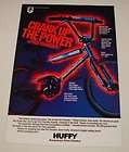 1985 Huffy BMX bicycle ad page ~ STU THOMSEN  