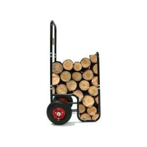  Fireplace Firewood Wood Log Rack Caddy Dolly Stackable 