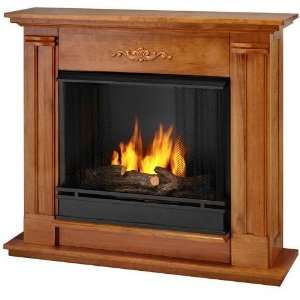   Real Flame Petite Cathedral Electric Fireplace in Oak