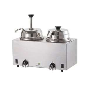   Hot Topping Food Warmer, 1 Pump, 1 Ladle and 1 Lid