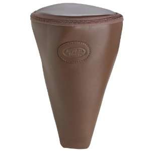  Reunion Blues French Horn Mute Bag, Chestnut Brown Leather 