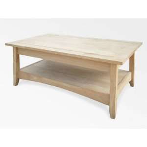   OT 4TCL Bombay Tall Coffee Table, Unfinished: Furniture & Decor