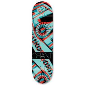 Alien Workshop Hexmark Anaglyph Skateboard Deck   Grant Taylor   8.125 