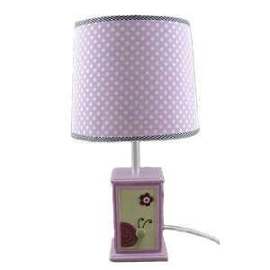  Girls Pink Lamp with Pink Polka Dot Lamp Shade   18