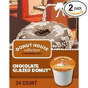 Green Mountain Coffee Donut House Chocolate Glazed Donut K cup (48 