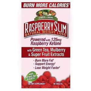 Raspberry Slim Natural Weight Loss Tablets 60 Tablets with Green Tea 