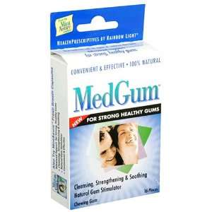  MedGum Natural Gum Stimulator, Chewing Gum , 16 pieces 
