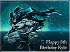 Batman Edible CAKE Icing Image topper frosting birthday party custom 
