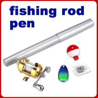 10 IN 1 Mini Pocket Pen Fishing Rod Reel Fishing Set  