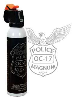Police Magnum Pepper Spray 16 oz. OC 17 Mace 1 lb. Pound Riot Flip Top 