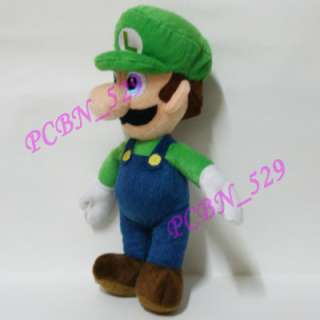 New Super Mario Bros Plush Figure   91/2 Stand Luigi  