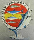 Virginia Beach Anglers Club Marlin Dolphin Screen Print Transfer Wall 