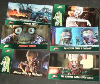 MARS ATTACKS Widevision Movie Cards   72 Card Set  1996  