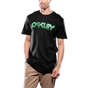 Oakley Current Edition Mens Short Sleeve Casual Shirt   Black / Slim 