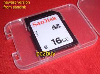 SANDISK 16GB SD MEMORY CARD FOR Nikon D90 D80 Canon T2i  