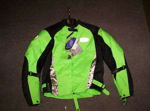 AGV TRX Textile Motorcycle Jacket Green XS Mens  