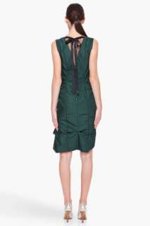 Marc Jacobs Green Silk Mesh Trim Dress for women  