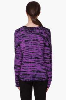 Proenza Schouler Purple Tie Dye T shirt for women  
