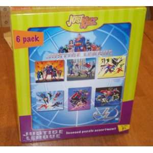    Just Kidz 6 Pack Justice League Jigsaw Puzzles Toys & Games